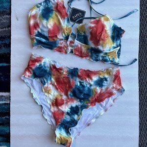 NWT ZAFUL tie-dye swimsuit